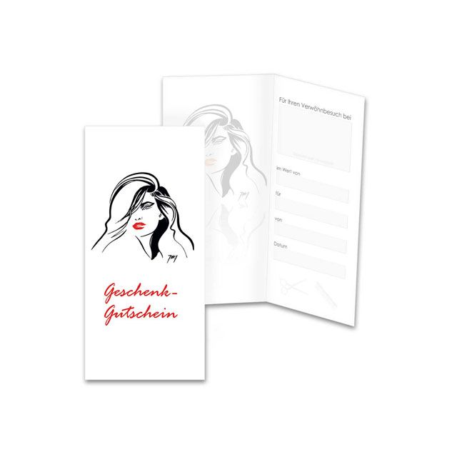 Trend Design 99013 Geschenkgutscheine Damenmotiv 36 Stk. weiß mit Umschlag"