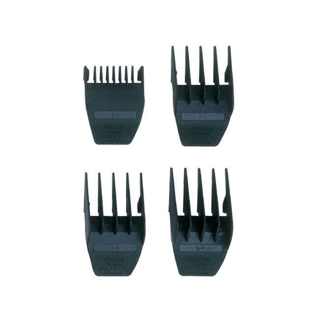 Wahl 03166 Aufsteckkamm-Set Nr. 1-4 f. Beret 3 mm, 6 mm, 10 mm, 13 mm