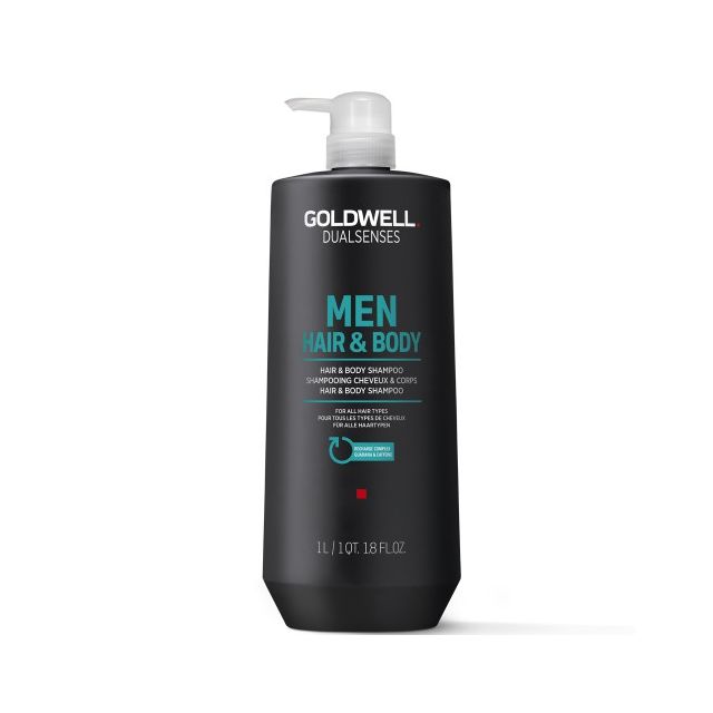GOLDWELL DLS Men Hair & Body Shampoo 1000 ml.