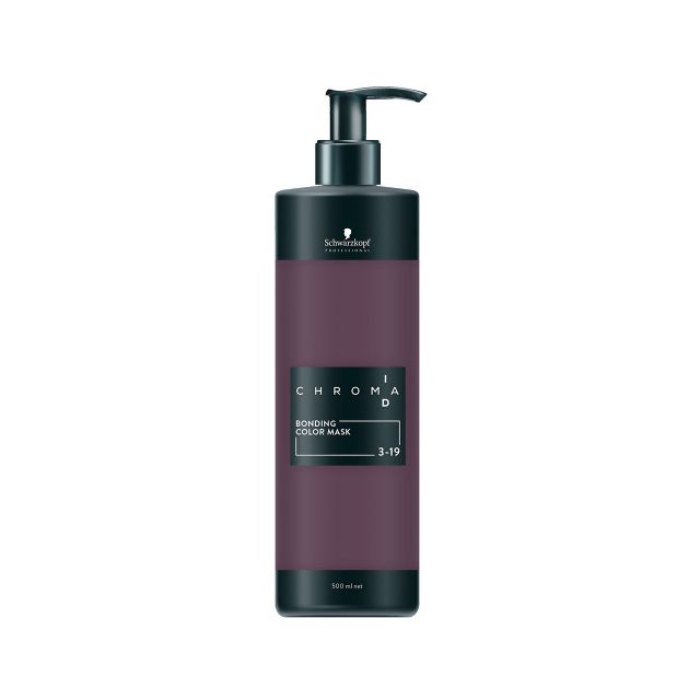 Schwarzkopf Chroma ID 3-19 dunkelbraun cendré violett 500 ml.