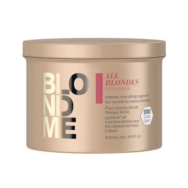 Schwarzkopf BLONDME All Blond Rich Maske 500 ml.