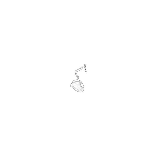 WELLA 7891 Trockenhaube Visionair anthrazit/silber Wandarm 75 cm