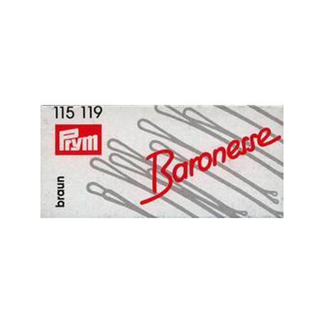 Baronesse Haarklemmen braun 4 cm