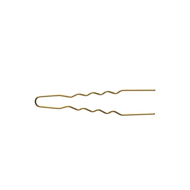 Lockennadeln dünn 45 x 0,55 mm gold  50 Stk.