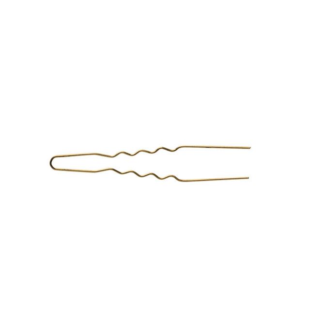Lockennadeln dünn 65 x 0,55 mm gold  50 Stk.