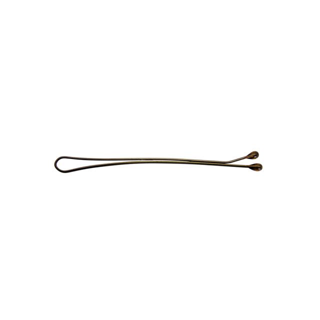 Haarklemmen Klassik 5 cm braun 24 Stk.