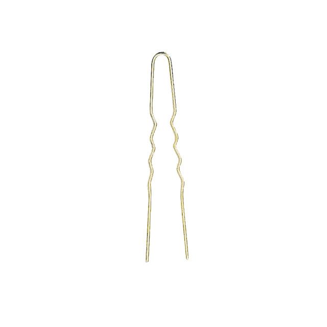 Haarnadeln 1221/27 gewellt gold 65 mm 10 Stk.