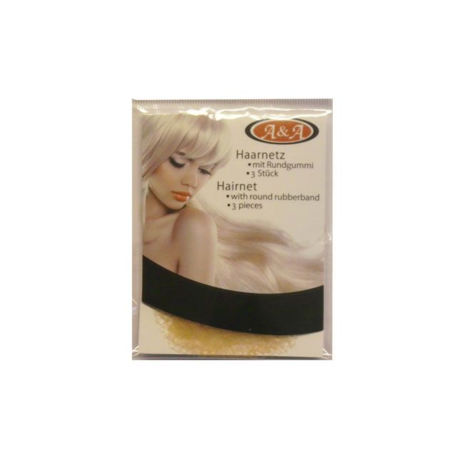 A&A 216198-3 Haarnetz dünn mittelblond 3 Stück