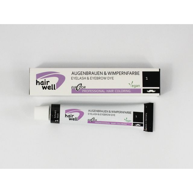 Hairwell Profecto Wimpernfarbe 20 ml. schwarz 1