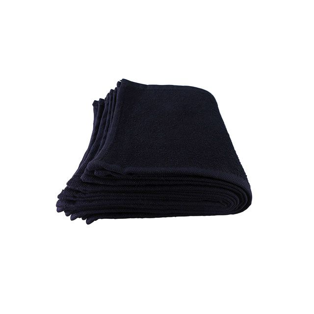Comair Essentials Augentuch schwarz 30 x 15 cm 10er Btl.