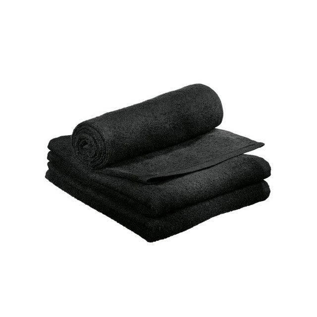 Comair Kabinett Handtuch 50 x 90 cm schwarz 3er-Pckg.