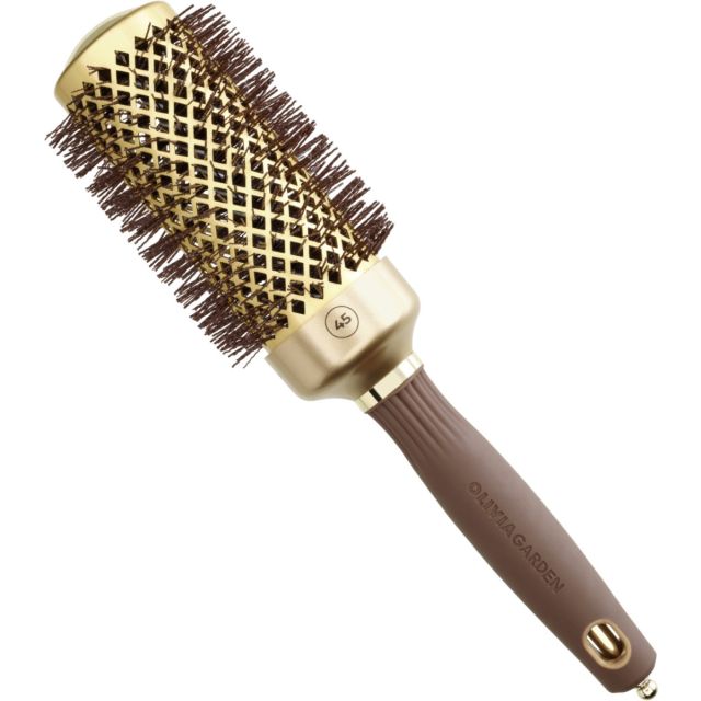 Olivia Garden Expert Blowout Shine 45 gewellte Borsten gold & braun