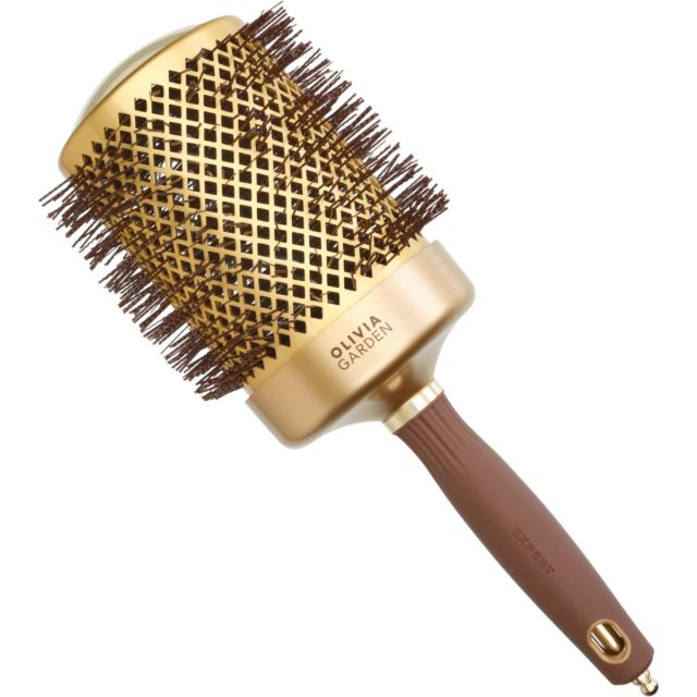 Olivia Garden Expert Blowout Shine 80    gewellte Borsten gold & braun