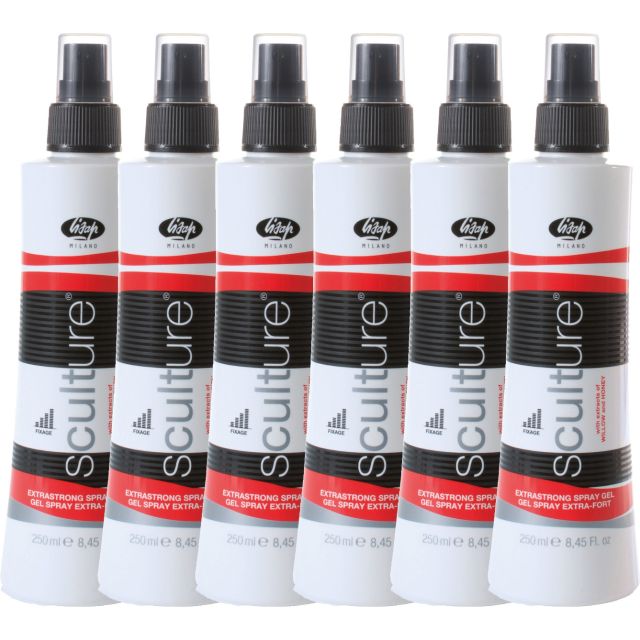 LISAP Sculture Gel Spray extra strong 250 ml. x 6
