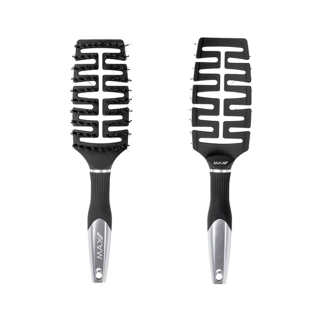 Max Pro Detangler Brush - Silver