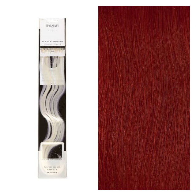 Balmain Fill-In Extensions HH 45 cm 10 Stk. red