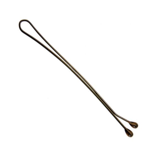 Ari Haarklemmen glatt 250 gr. braun 5 cm