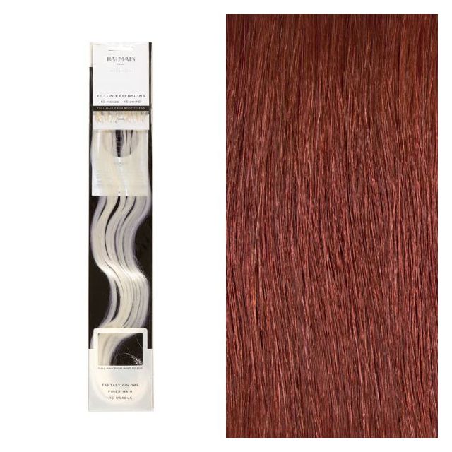 Balmain Fill-In Extensions HH 45 cm 10 Stk. wine red